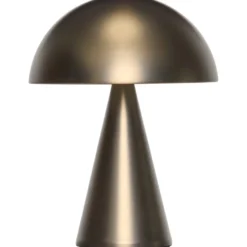 Hübsch Mush genopladelig bordlampe, bruneret messing