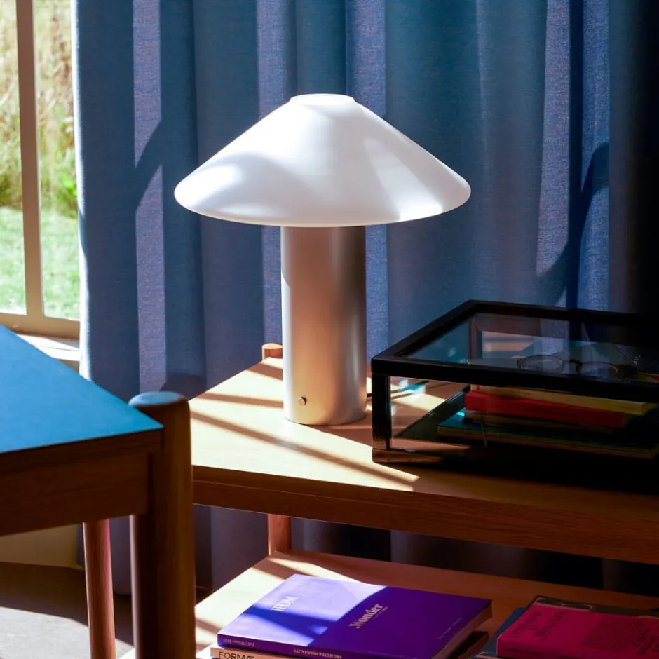 Hübsch Orbit bordlampe, sølv