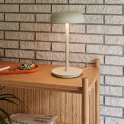 Hübsch Velo bordlampe, beige
