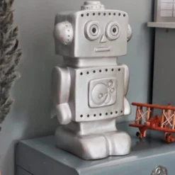 Heico Robot børnelampe, sølv