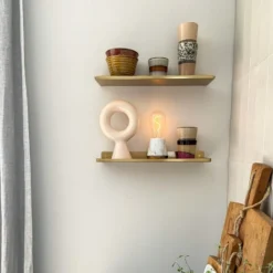 Humble One Smart genopladelig bordlampe, hvid marmor