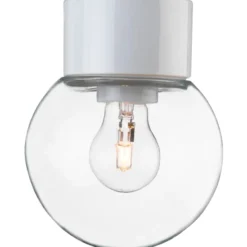 Ifö Electric Classic Globe loftlampe, Ø15 cm, hvid/klar