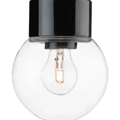 Ifö Electric Classic Globe loftlampe, Ø15 cm, sort/klar