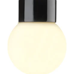 Ifö Electric Classic Globe loftlampe, Ø15 cm, sort/opal