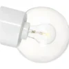 Ifö Electric Classic Globe væglampe, Ø15 cm, hvid