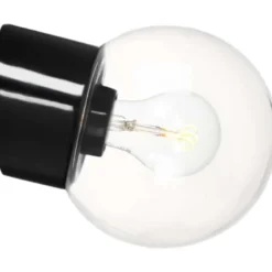 Ifö Electric Classic Globe væglampe, Ø15 cm, sort