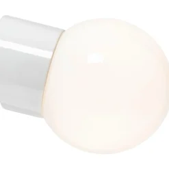 Ifö Electric Classic Glob 150 væglampe, blank opal, hvid