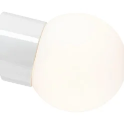 Ifö Electric Classic Glob 150 væglampe, mat opal, hvid