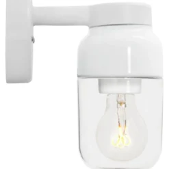 Ifö Electric Ohm væglampe, hvid/klar