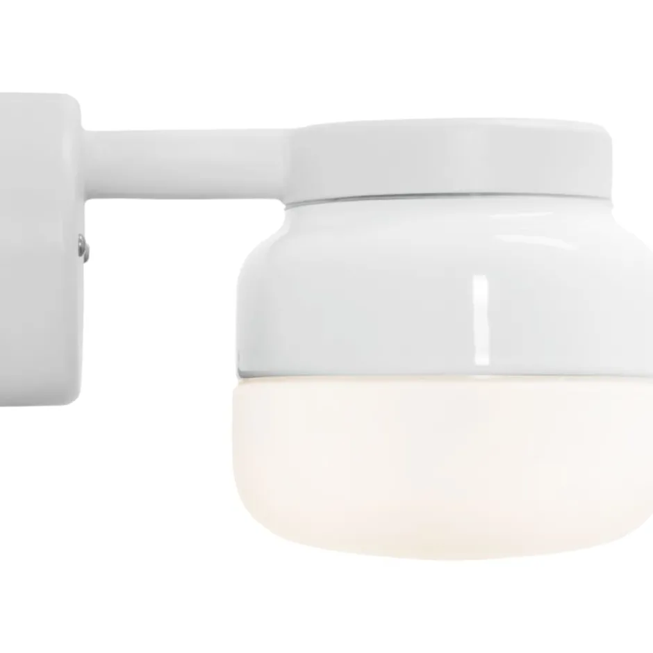 Ifö Electric Ohm væglampe, hvid/opal