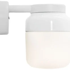 Ifö Electric Ohm væglampe, hvid/opal