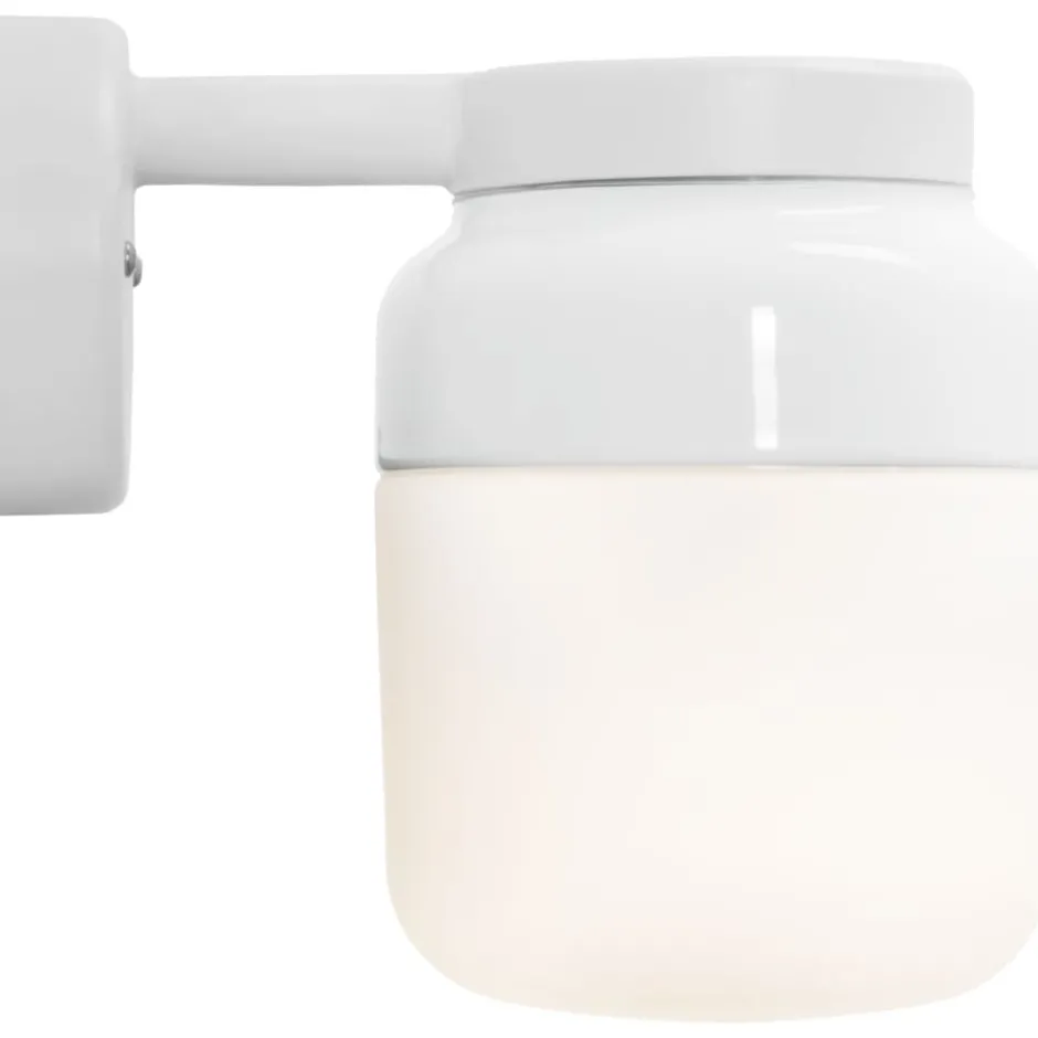 Ifö Electric Ohm væglampe, hvid/opal