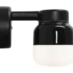 Ifö Electric Ohm væglampe, sort/opal