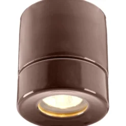 Ifö Electric Sauna Light On påbygningsspot, brun