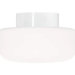 Ifö Electric Solenne loft-/væglampe, hvid, Ø25 cm