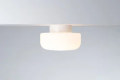 Ifö Electric Solenne loft-/væglampe, hvid, Ø25 cm