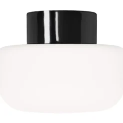 Ifö Electric Solenne loft-/væglampe, sort, Ø21 cm