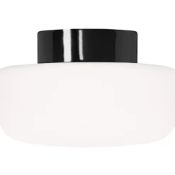 Ifö Electric Solenne loft-/væglampe, sort, Ø25 cm