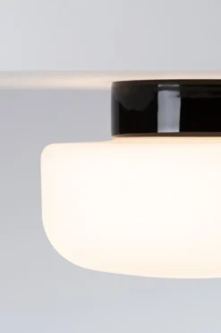 Ifö Electric Solenne loft-/væglampe, sort, Ø25 cm