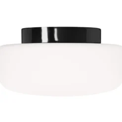 Ifö Electric Solenne loft-/væglampe, sort, Ø32 cm