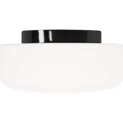 Ifö Electric Solenne loft-/væglampe, sort, Ø36 cm
