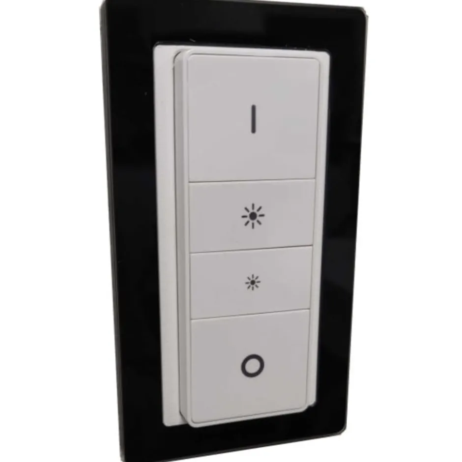 Indsats til Philips Hue dimmer med LK Pure design ramme, sort