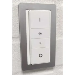 Indsats til Philips Hue dimmer med LK Pure design ramme, stål