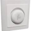 Indsats til smart button med LK Fuga Soft design ramme, hvid