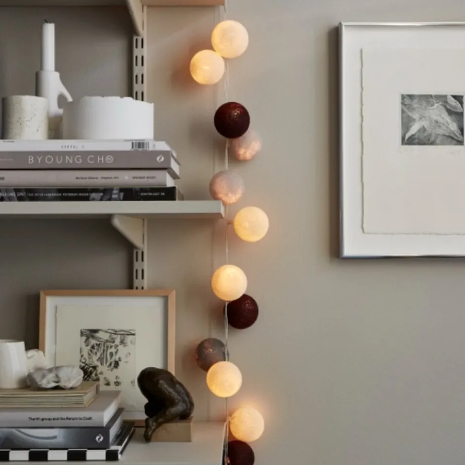 Iris Lights Blush lyskæde, 20 kugler