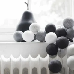 Iris Lights Graphic Grey lyskæde, 35 kugler