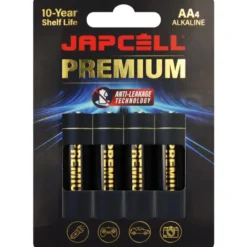 Japcell AA batterier, 4 stk.