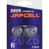 Japcell CR2025 batterier, 2 stk.