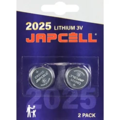 Japcell CR2025 batterier, 2 stk.