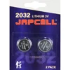 Japcell CR2032 batterier, 2 stk.