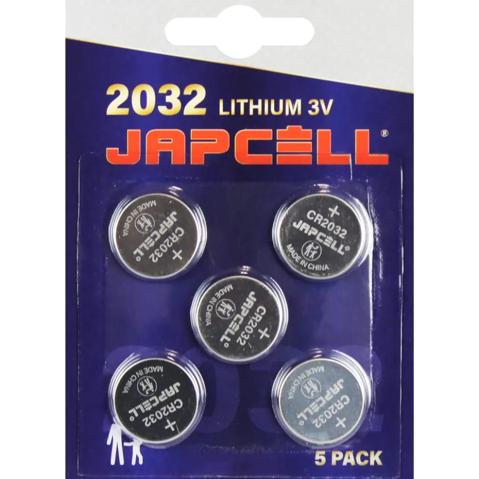 Japcell CR2032 batterier, 5 stk.