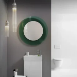 Kartell Laufen All Saints spejl med lys, grøn
