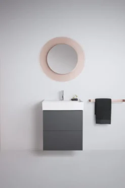 Kartell Laufen All Saints spejl med lys, lyserød