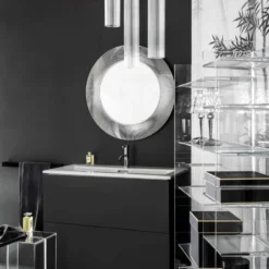 Kartell Laufen All Saints spejl med lys, transparent