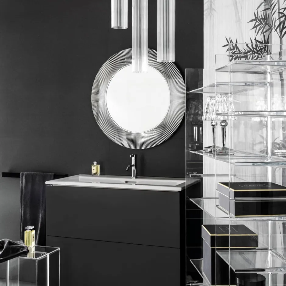 Kartell Laufen All Saints spejl med lys, transparent