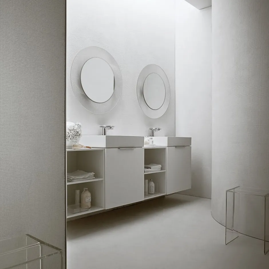 Kartell Laufen All Saints spejl med lys, transparent