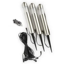 Konstsmide Amalfi bedlamper, rustfrit stål