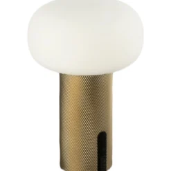 Konstsmide Antibes Mini genopladelig bordlampe, messing