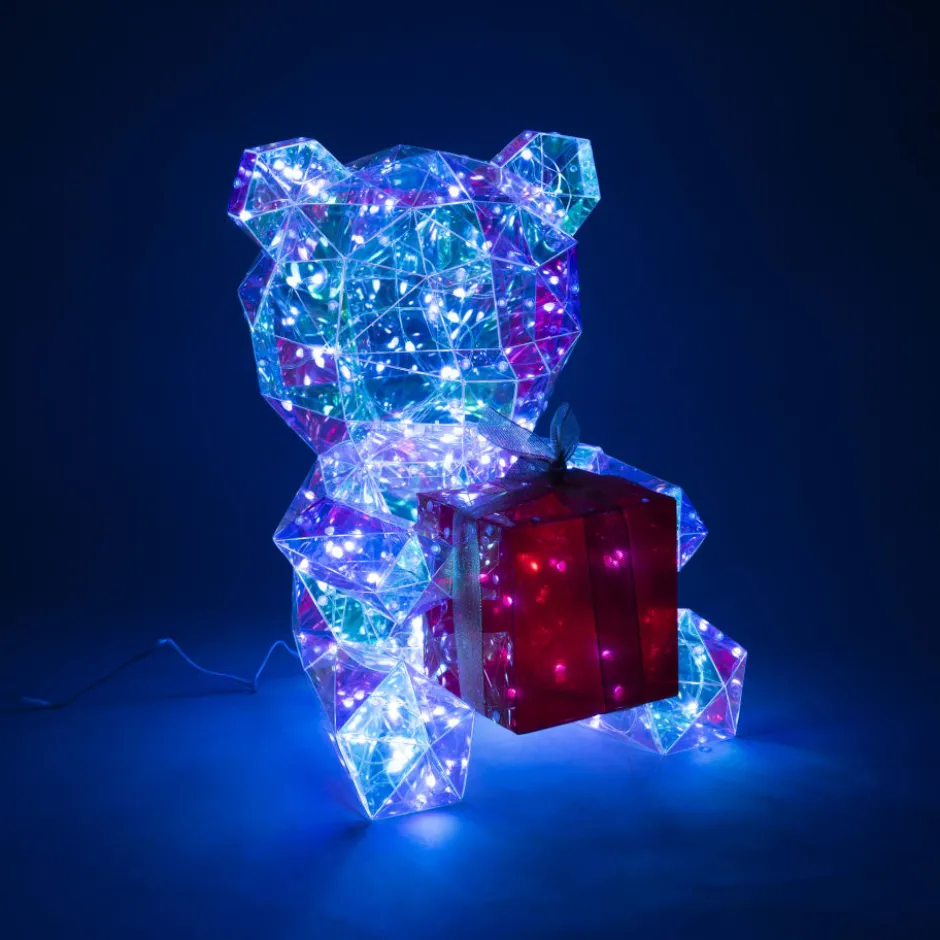 Konstsmide bamse med diamant effekt og lys