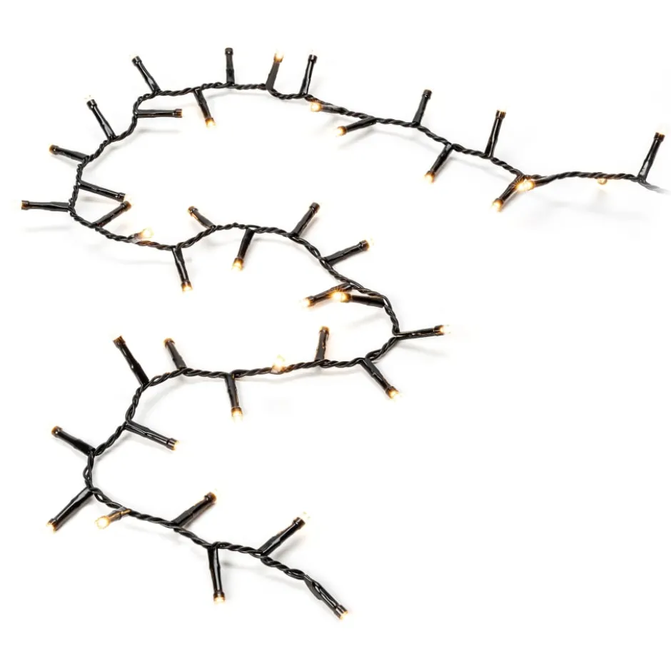 Konstsmide Cluster udendørs lyskæde, 2000 ravfarvede lys, 43,98 meter