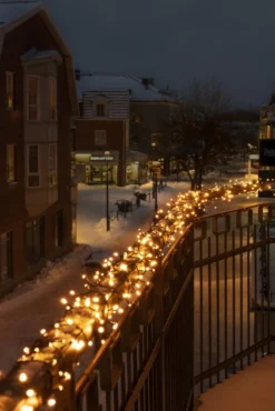 Konstsmide Cluster udendørs lyskæde, 400 ravfarvede lys, 8,78 meter
