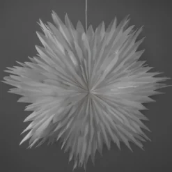 Konstsmide julestjerne med lys, 60 cm, hvid