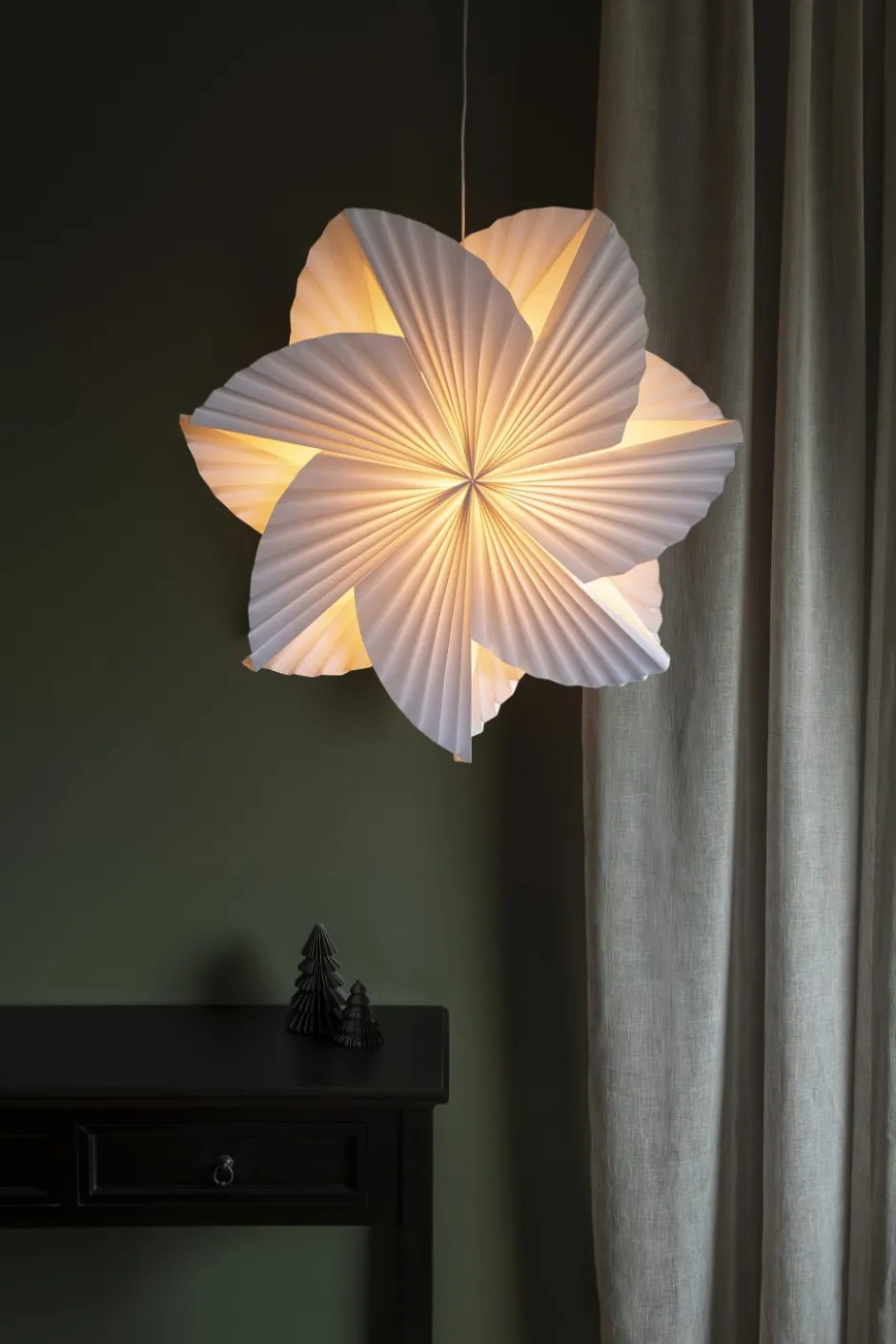 Konstsmide julestjerne med lys, 80 cm