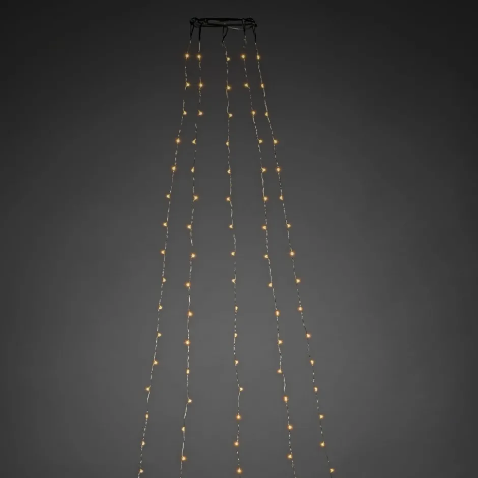 Konstsmide juletræskæde, 240 ravfarvede lys, 2,4 meter
