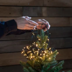 Konstsmide juletræskæde, 240 ravfarvede lys, 2,4 meter