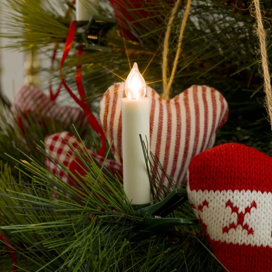 Konstsmide juletræslys, 10 stk, 8 cm, startsæt